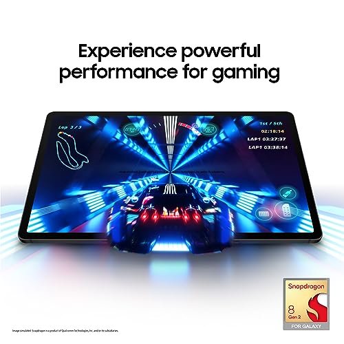 Samsung Galaxy Tab S9 — Galaxy Tab S9 gaming and chipset illustration; performance has not been tested by GadgetsBag.
