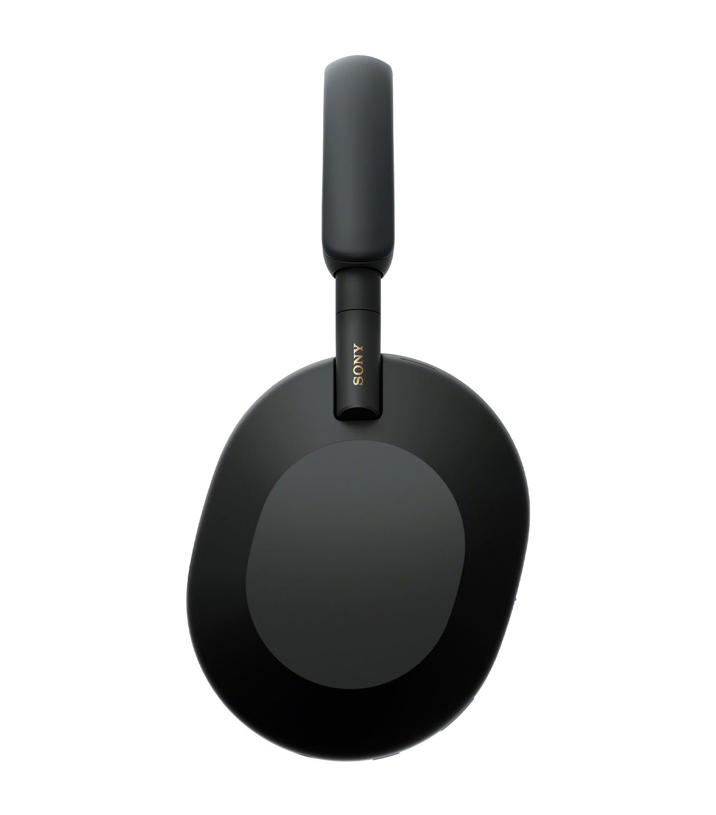 Sony WH-1000XM5 black earcup and headband detail.